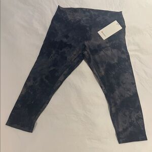 Lululemon Athletica Dark Tie-Dye Leggings